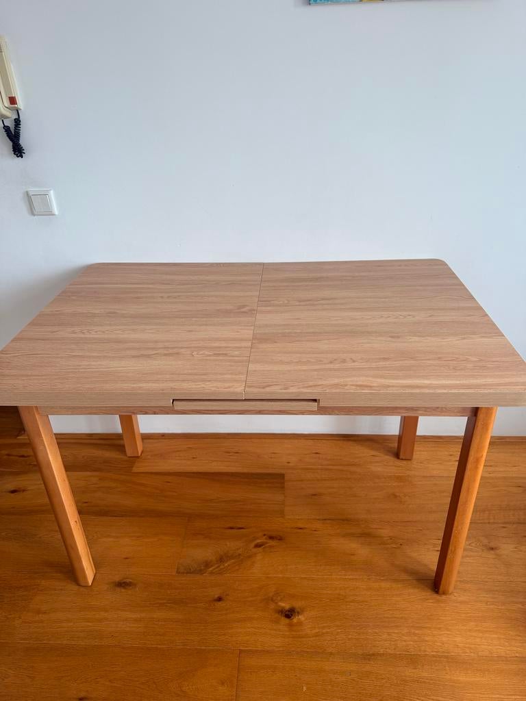 Houten eettafel - dining table, Huis en Inrichting, Tafels | Eettafels, Ophalen, 50 tot 100 cm, Zo goed als nieuw, 150 tot 200 cm