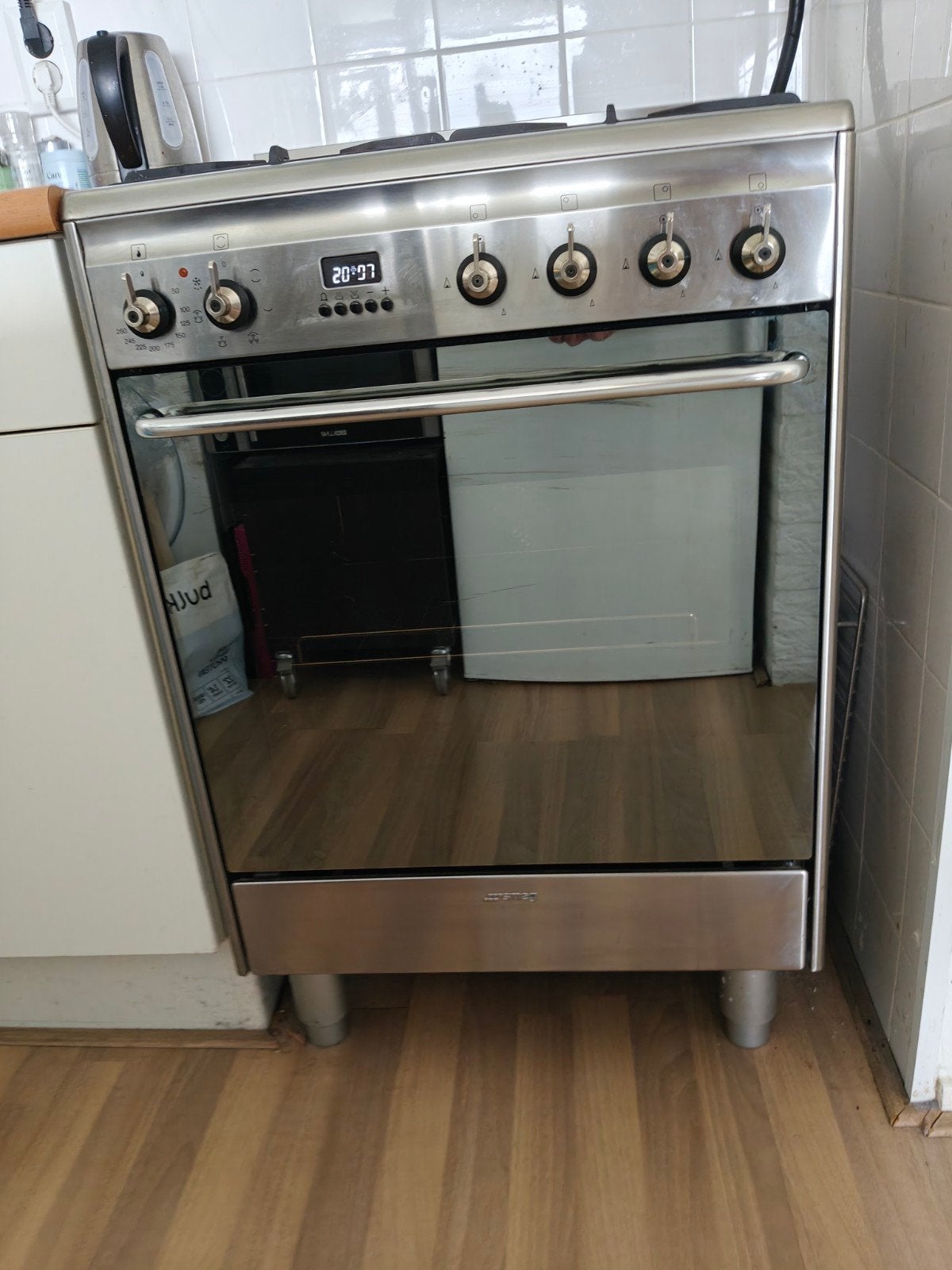 Smeg gasfornuis oven 60 cm breed, Witgoed en Apparatuur, Ophalen, 60 cm of meer, Zo goed als nieuw, Gas