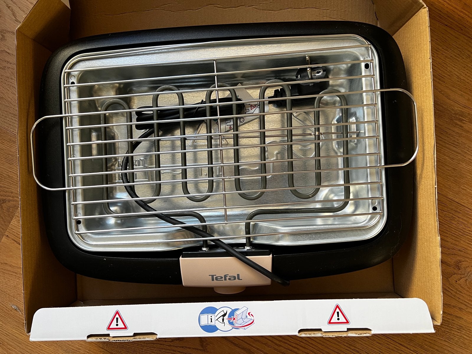 Tefal EasyGrill Power BBQ BG90C814 -  Electrisch, Tuin en Terras, Elektrische barbecues, Ophalen, Nieuw