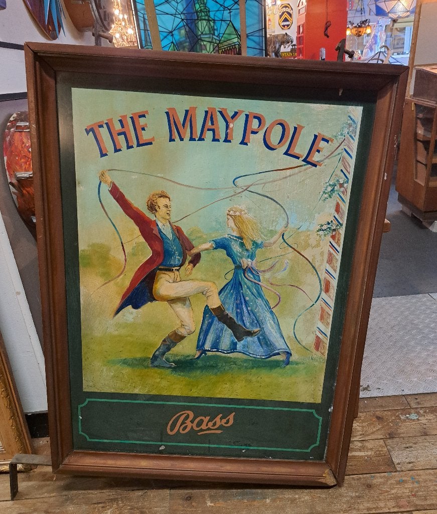 Echt oud dubbelzijdig Engels pubbord een top decoratief item, Ophalen
