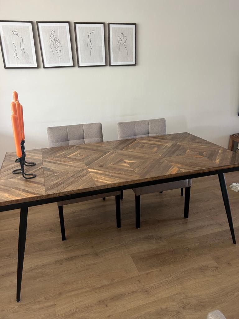 BePureHome eettafel 180x90cm - Stijlvol en Ruim, Huis en Inrichting, Zo goed als nieuw, 150 tot 200 cm, Vier personen, Rechthoekig