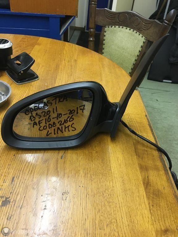 Buitenspiegel links wit Opel Astra J ('09-'15), Gebruikt, Opel, Ophalen of Verzenden