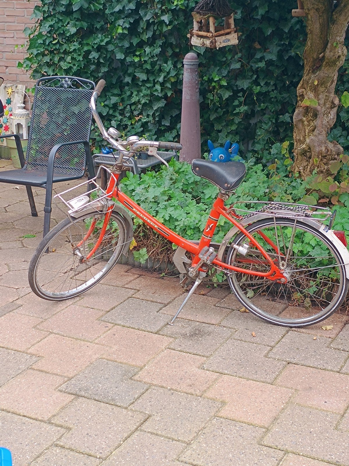 Vintage Peugeot kinderfiets - Opknapper, Fietsen en Brommers, Gebruikt, Velgrem, Versnellingen, Minder dan 47 cm
