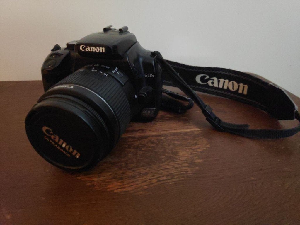 EOS 400D Canon + EFS 18-55mm Lens, Audio, Tv en Foto, Fotocamera's Digitaal, Gebruikt, Spiegelreflex, Canon, 10 megapixels