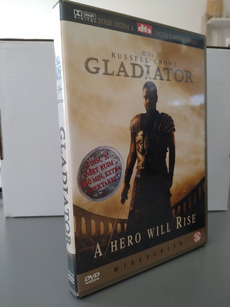 DVD NL !!! Gladiator met R. Crowe 2 - DVD !!! ZGAN !!!, Engels, Vanaf 16 jaar, Actie, Ophalen of Verzenden