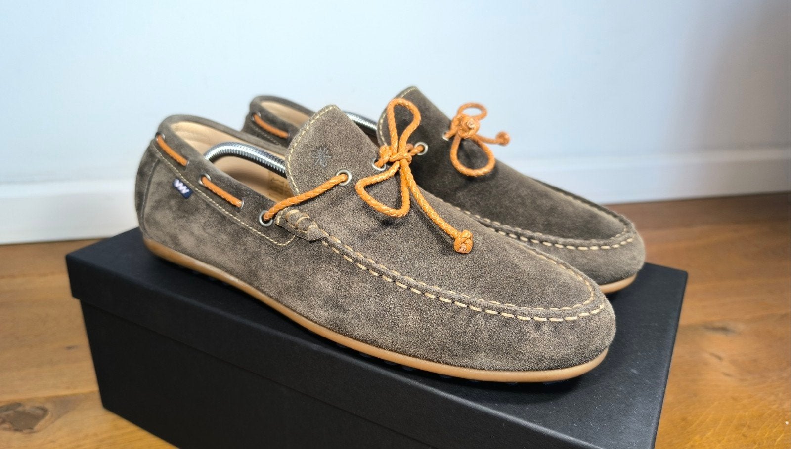 Floris van Bommel herenschoenen maat 9 / 43, Bruin, Floris van Bommel, Zo goed als nieuw, Loafers