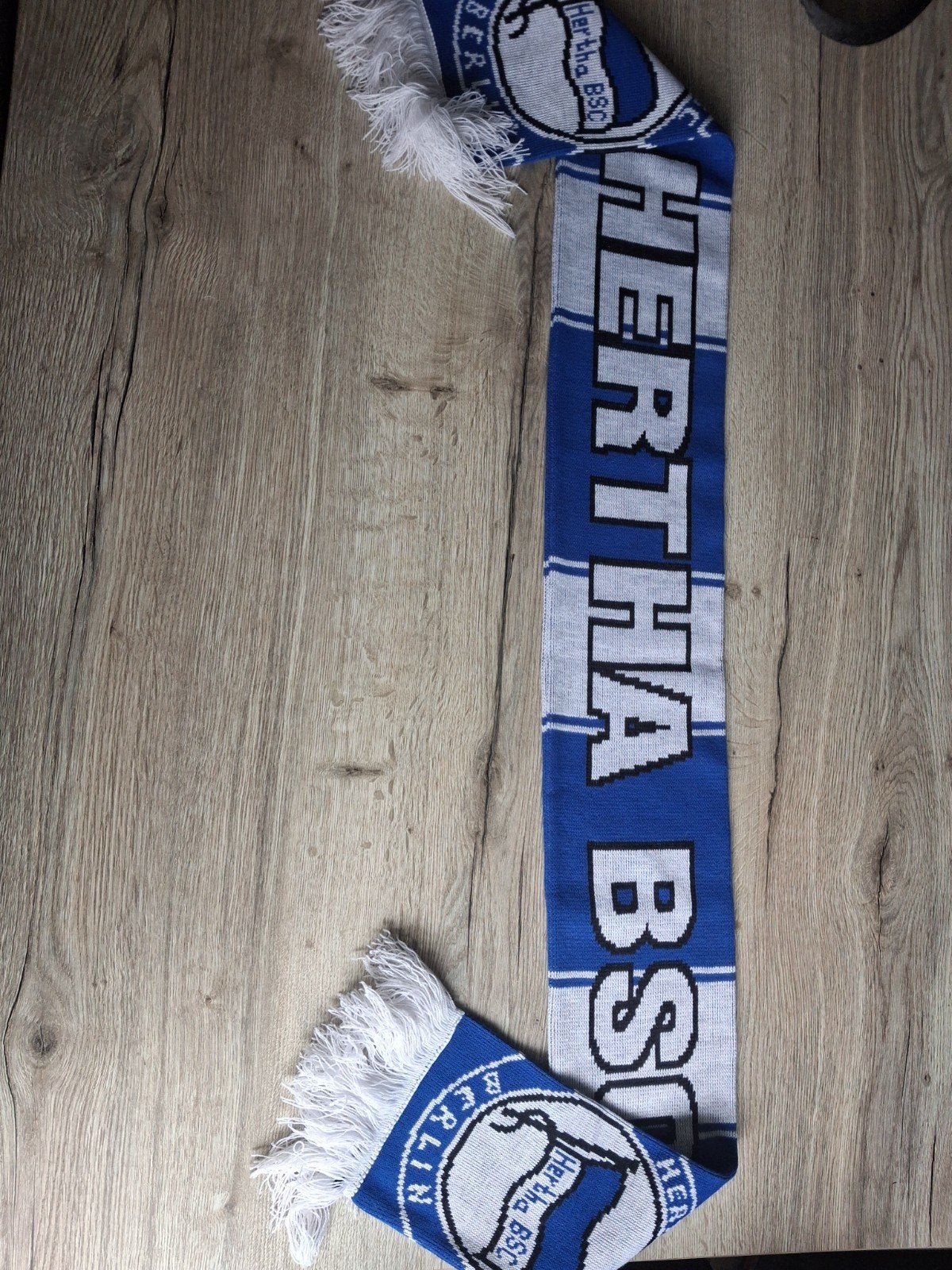 Hertha BSC Sjaal - Blauw/Wit Voetbal Fan Sjaal, Overige maten, Zo goed als nieuw, Sjaal, Ophalen