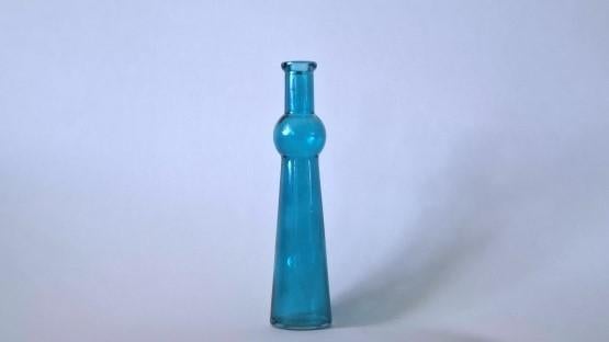 Vaas blauw single flower p/st., Ophalen of Verzenden, Nieuw, Blauw, Glas