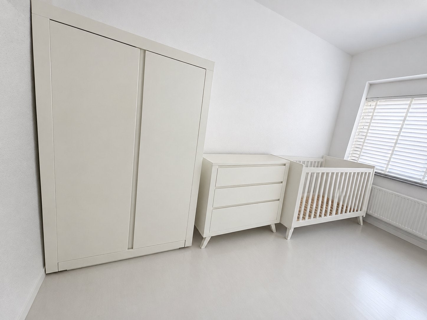 Mooie Bopita Anne 3-delige babykamer in het wit te koop., Ophalen of Verzenden, Zo goed als nieuw, Jongetje of Meisje