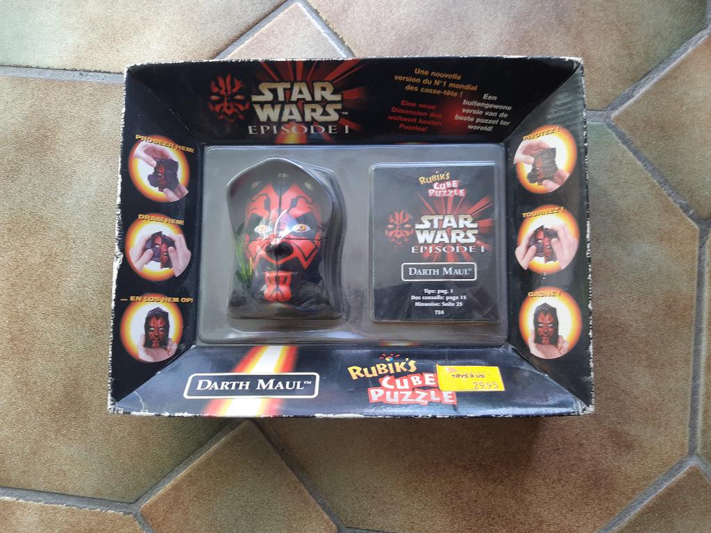 Star Wars Episode 1 Darth Maul Rubiks Cube puzzle, Verzamelen, Star Wars, Verzenden, Gebruikt, Gebruiksvoorwerp