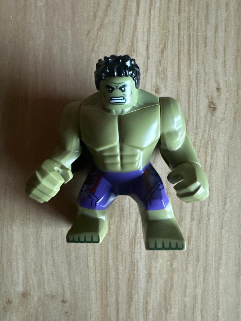 LEGO Marvel Super Heroes Hulk Minifiguur, Ophalen of Verzenden, Gebruikt, Lego