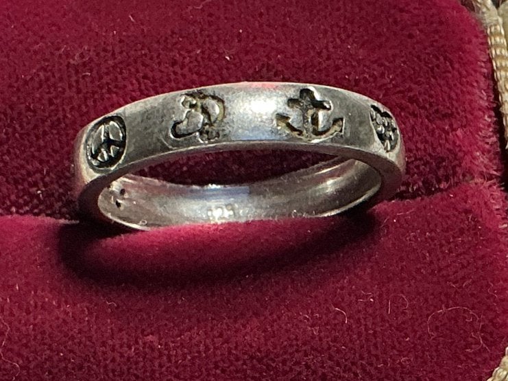 PRACHTIGE MASSIEVE ZILVEREN RING MOOI BEWERKT, Sieraden, Tassen en Uiterlijk, Antieke sieraden, Verzenden, Zilver, Ring