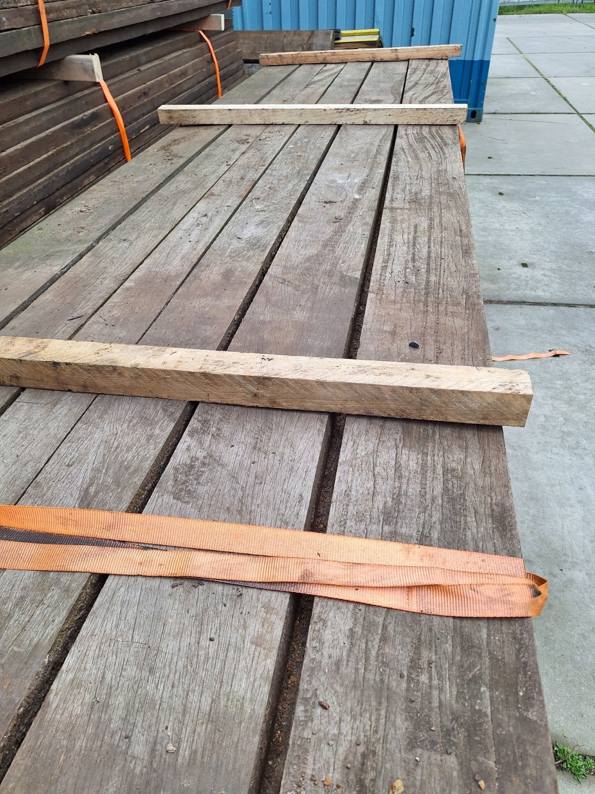 hardhouten  5cm dikke planken  scheepsvloer vlonder terras, Ophalen of Verzenden, Hout