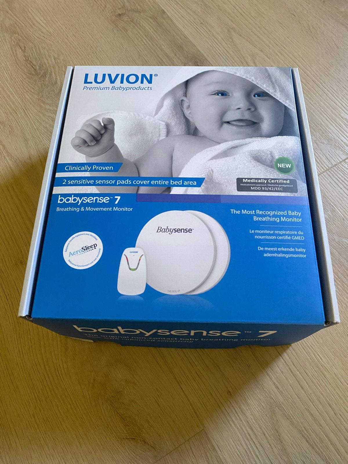 Luvion Babysense 7 Ademhalingsmonitor, Ophalen, Zo goed als nieuw, Minder dan 100 meter, Digitaal