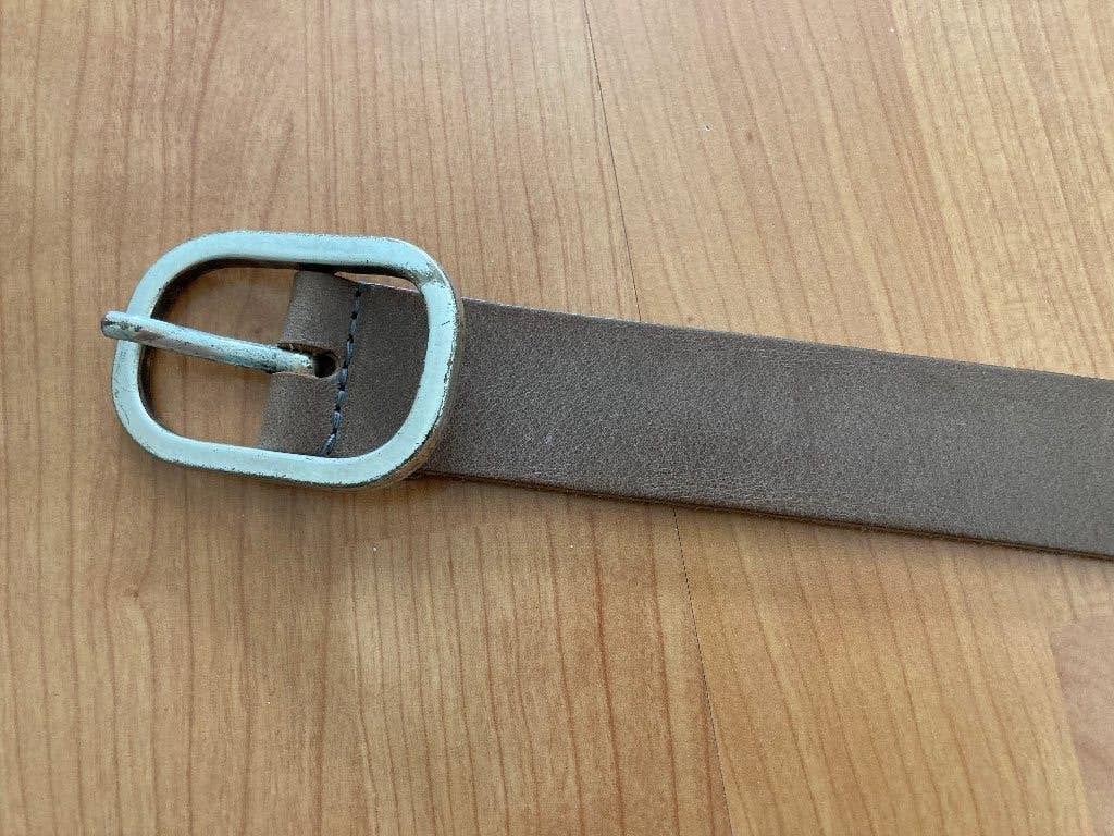 Leren riem 85 cm – lei kleur, Kleding | Dames, Silver Creek, Echt leder, Heupriem, Ophalen of Verzenden