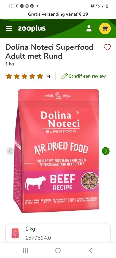 Hondenbrokken, Ophalen, Hond