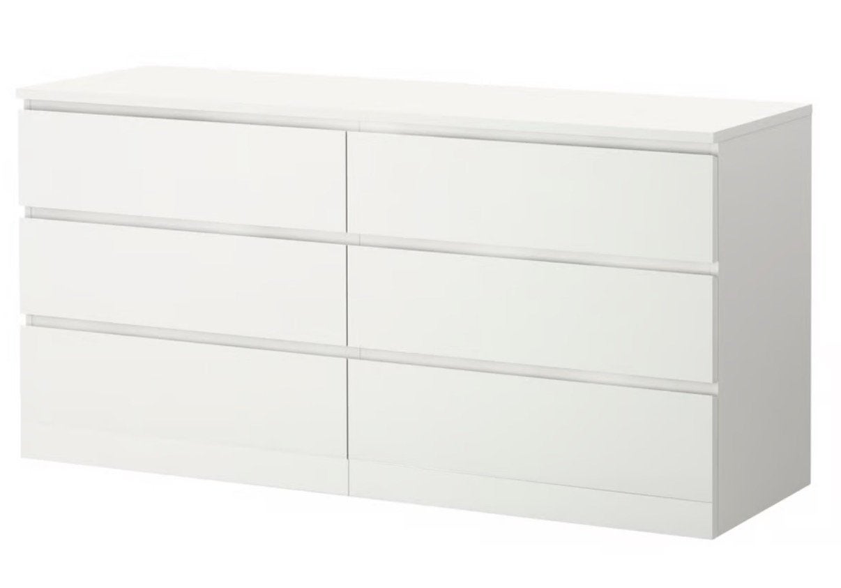 Ikea Malm ladekast, 6 lades, wit, 160x78cm, <NIEUW> in doos., Ophalen, 5 laden of meer, 150 tot 200 cm, Nieuw