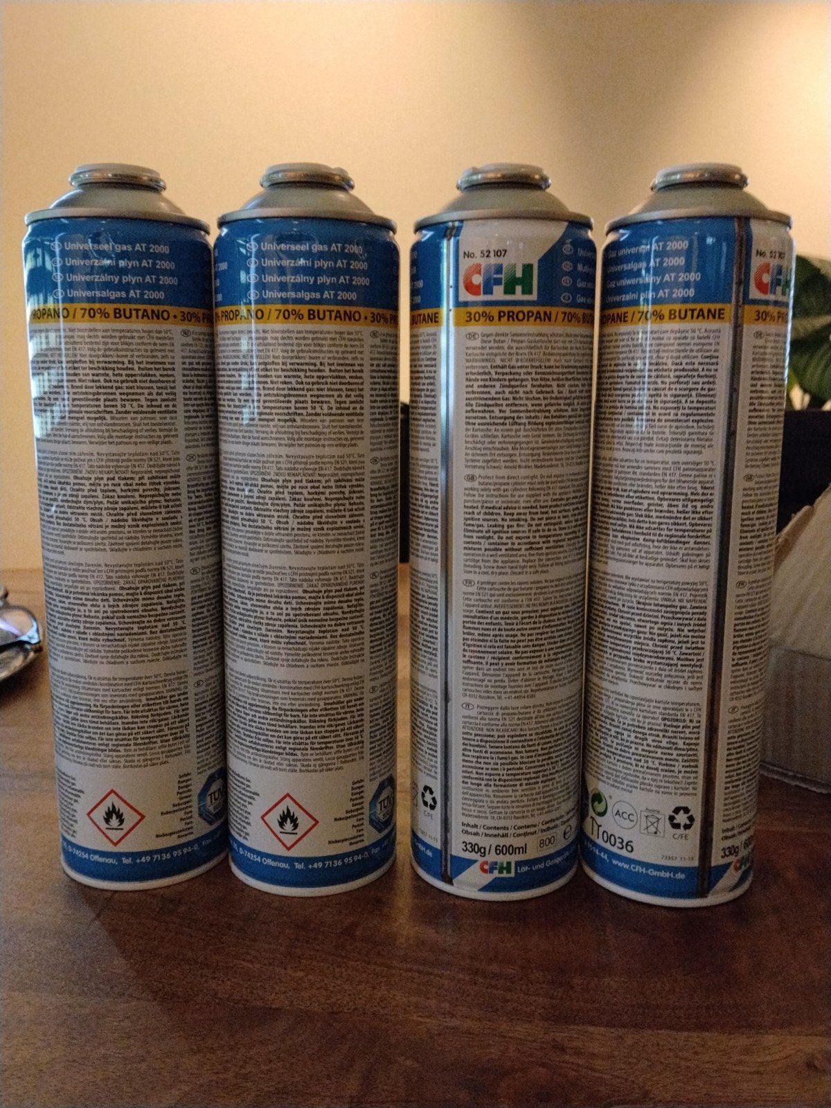 4x CFH Universeel Gas AT 2000 Propaan/Butaan Cartouches, Ophalen of Verzenden, Nieuw