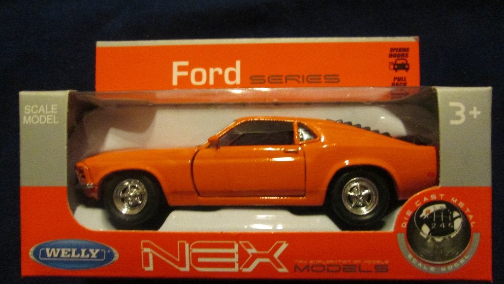 Ford Mustang Boss 302 Welly 1:36, Ophalen of Verzenden, Nieuw, Auto