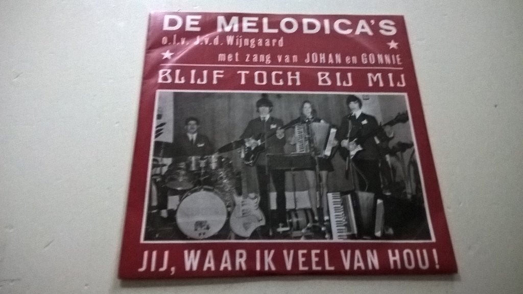 DE  MELODICA,S, 7 inch, Ophalen of Verzenden, Zo goed als nieuw, Levenslied of Smartlap