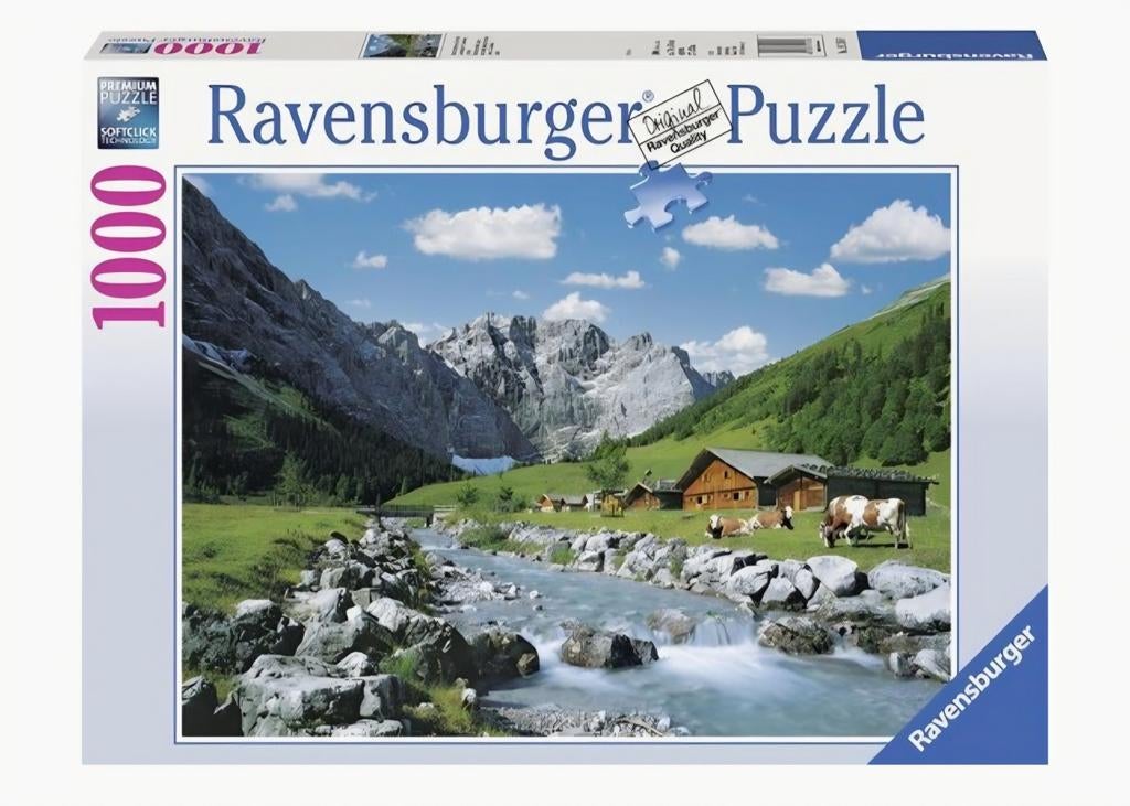 Ravensburger Puzzel 1000 stukjes Alpenlandschap, Ophalen, 500 t/m 1500 stukjes, Zo goed als nieuw, Legpuzzel