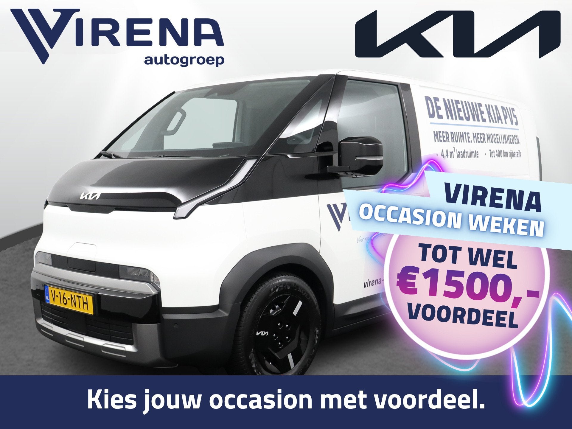 Kia PV5 L2H1 Plus 71.2 kWh *DEMO* Vehicle-to-Load - Stoel en