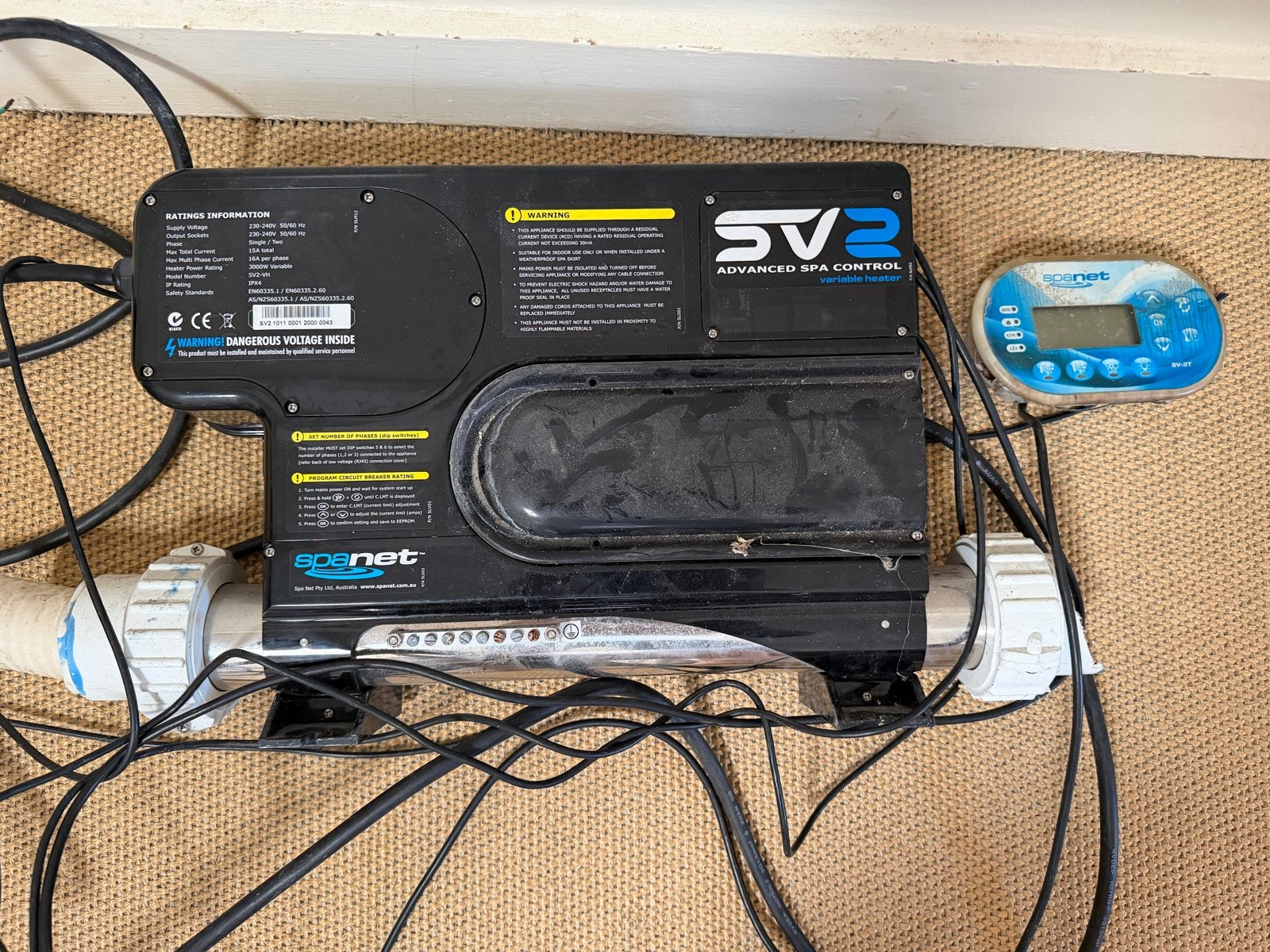 Complete set werkende jacuzzi onderdelen (SpaNet SV2), Ophalen of Verzenden, Gebruikt, Overige typen