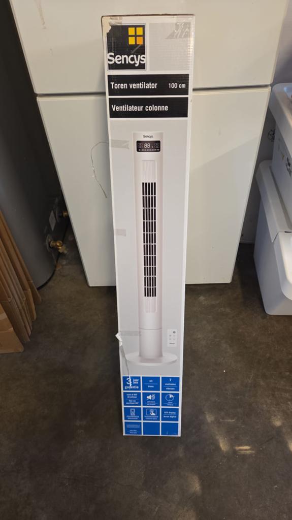 Toren ventilator wit, Ophalen, Zo goed als nieuw, Torenventilator