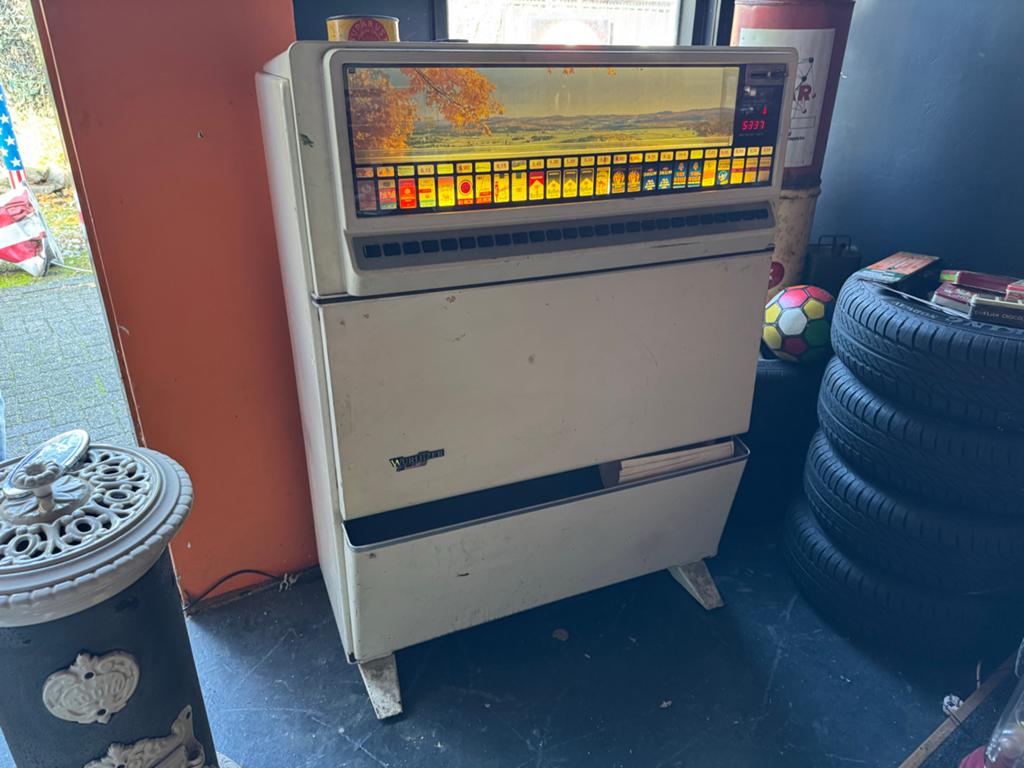 Wurlitzer oude reclame sigarettenautomaat, Verzamelen, Rookartikelen, Aanstekers en Luciferdoosjes, Gebruikt, Overige typen, Ophalen