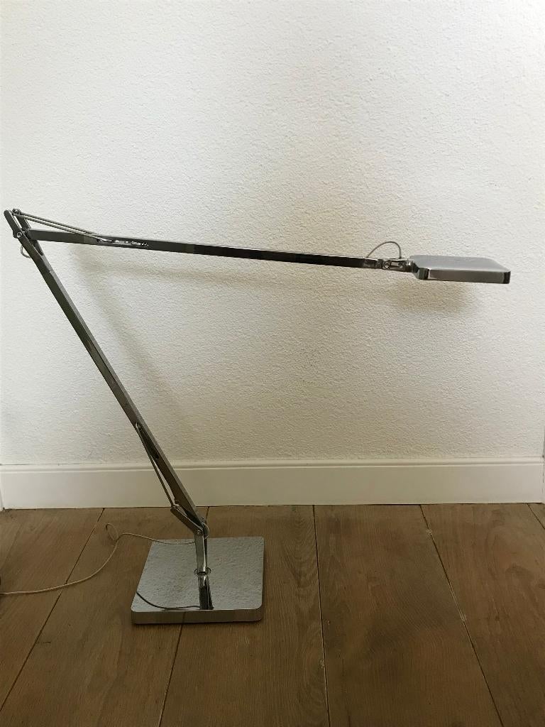 Flos Kelvin Chrome chroom LED bureaulamp lamp, Huis en Inrichting, Lampen | Vloerlampen, Ophalen of Verzenden, Zo goed als nieuw