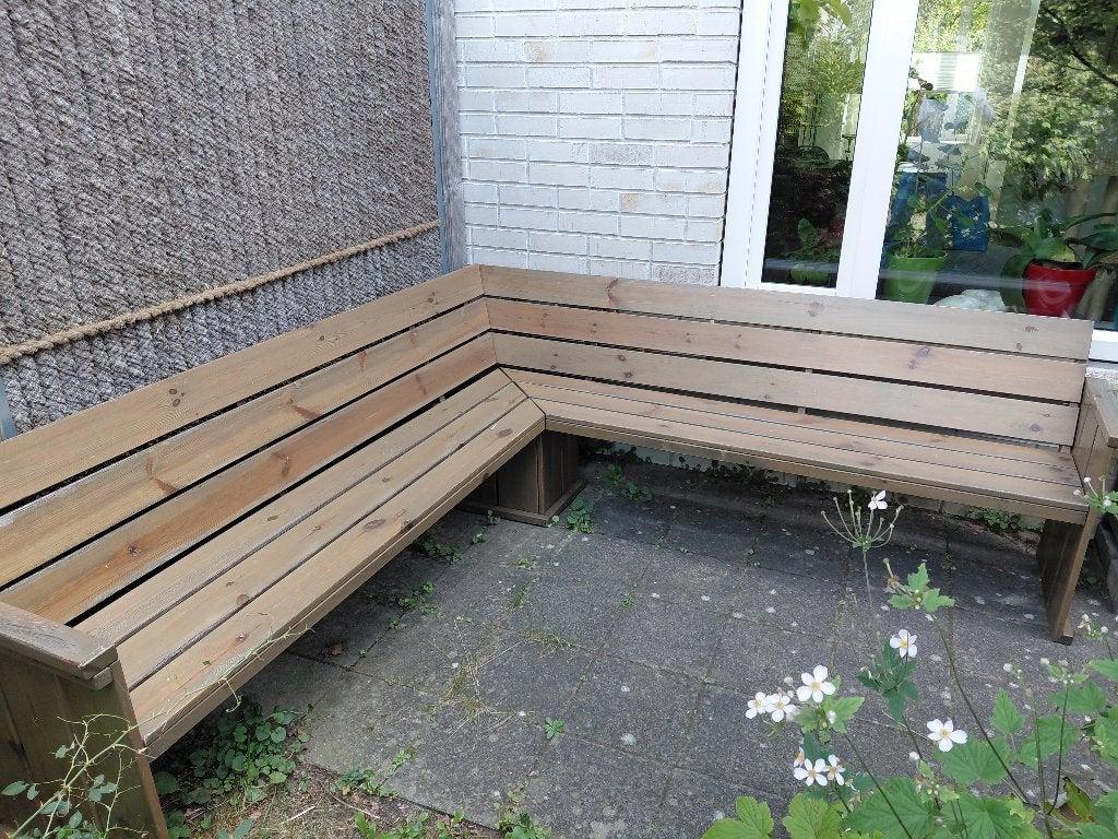 Grootse tuinbank, Ophalen, Gebruikt, Hout