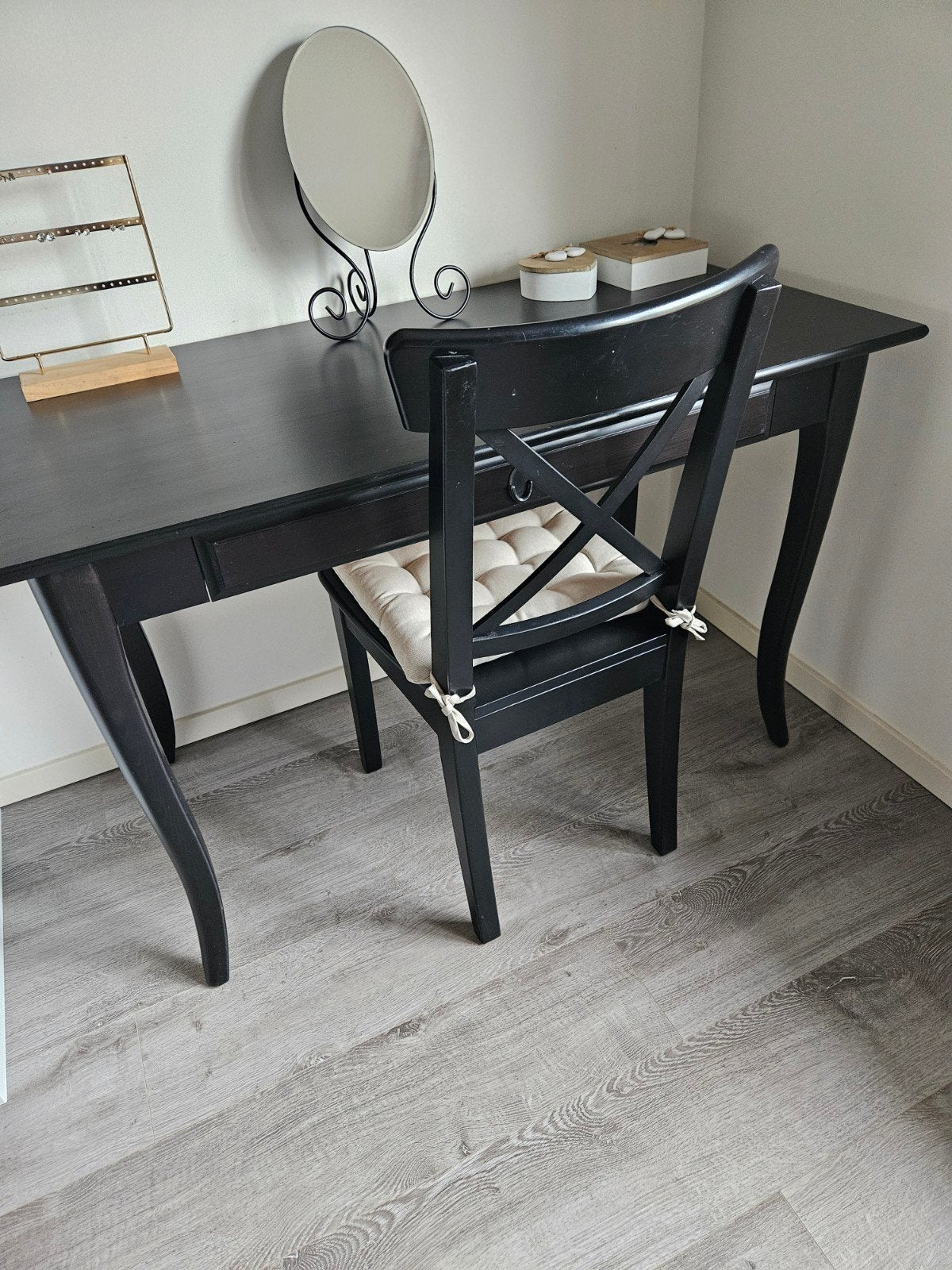 Zwarte eetkamerstoel van Ikea, Ophalen, Gebruikt, Minder dan 4 stoelen