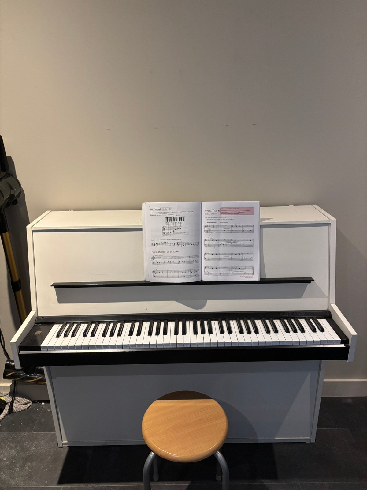 Witte piano, Ophalen, Gebruikt, Wit