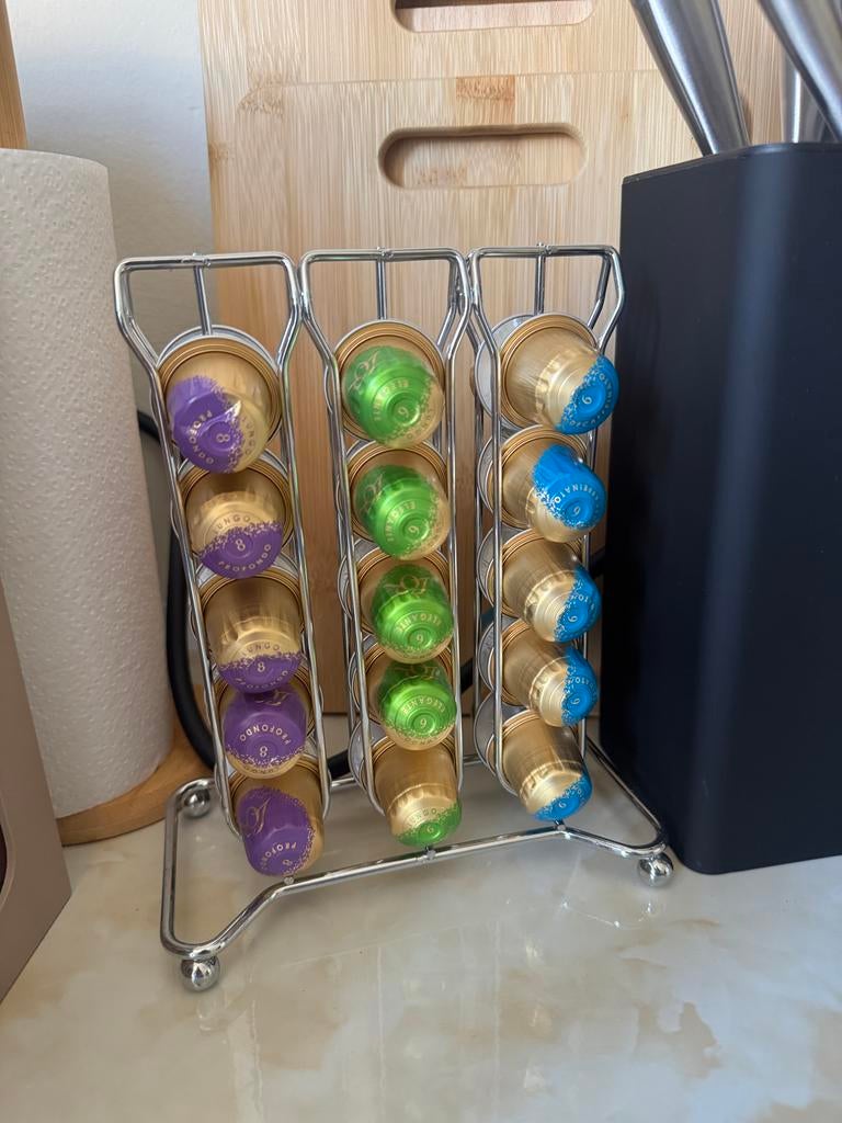 Houder voor Nespresso cups, Zilver, Ophalen of Verzenden, Metaal, Overige merken