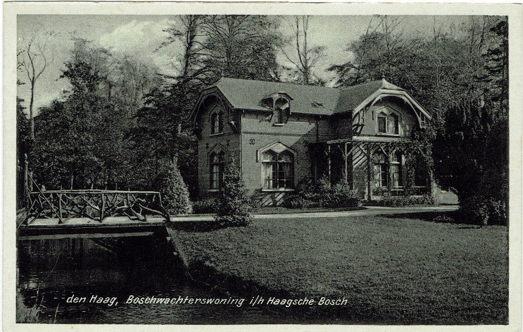 Den Haag – Boschwachterswoning Haagsche Bosch., Verzamelen, Ophalen of Verzenden, 1920 tot 1940, Gelopen, Zuid-Holland
