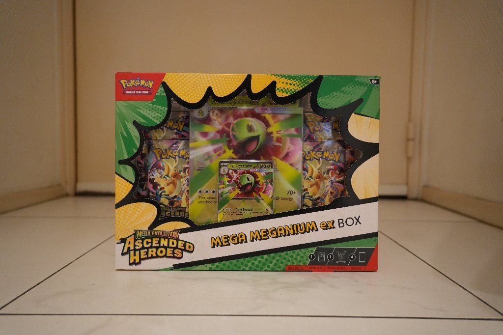 Ascended Heroes Mega Meganium ex BOX, Ophalen of Verzenden, Nieuw, Boosterbox, Foil