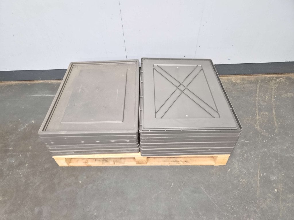 RAKO Oplegdeksels 800 x 600mm krat deksel , euronorm eurobak, Niet ingevuld, Gebruikt, 40 tot 60 cm, Niet ingevuld