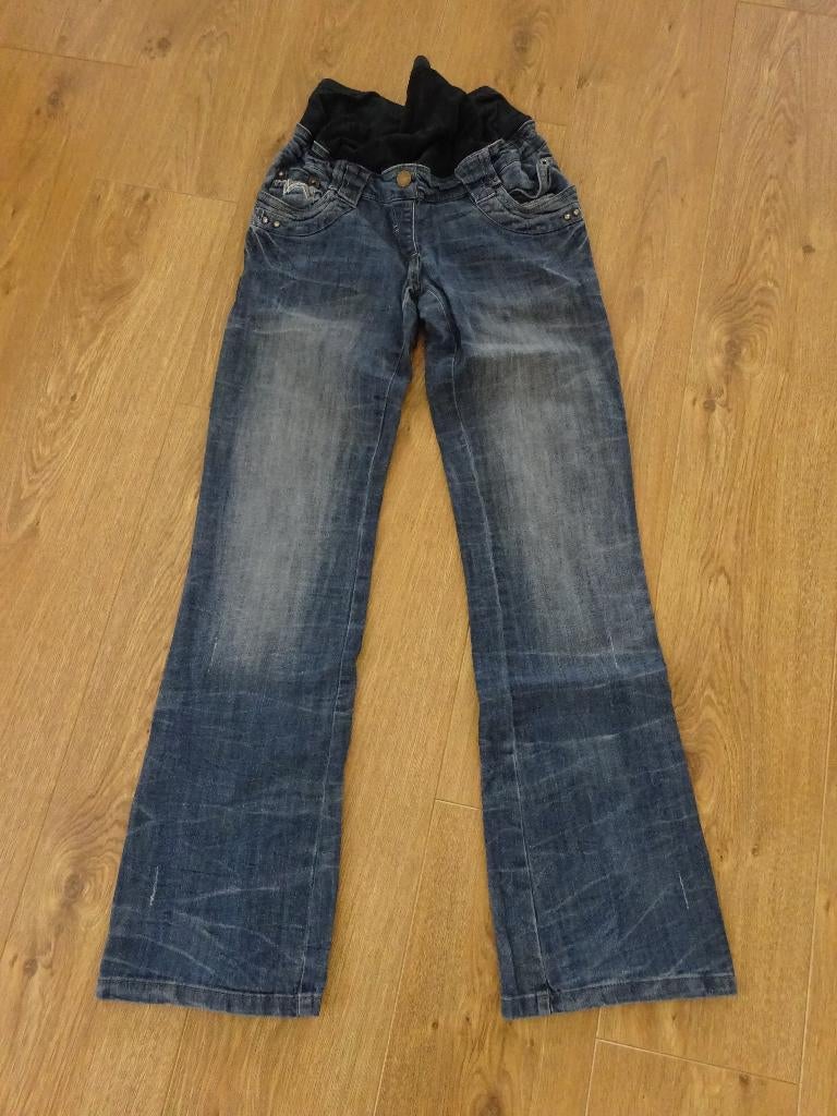 Positiebroek / positie spijkerbroek (maat S), Blauw, Ophalen of Verzenden, Maat 36 (S), Broek of Spijkerbroek