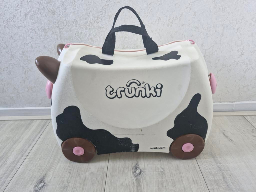 Trunki Kinderkoffer Koe - Ideaal voor Reizen, Wieltjes, 40 tot 60 cm, Gebruikt, 20 tot 30 cm