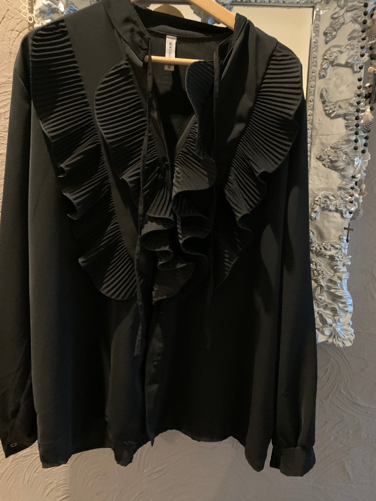 Zwarte blouse maat 48/50, Verzenden, Nieuw, Zwart, Blouse of Tuniek
