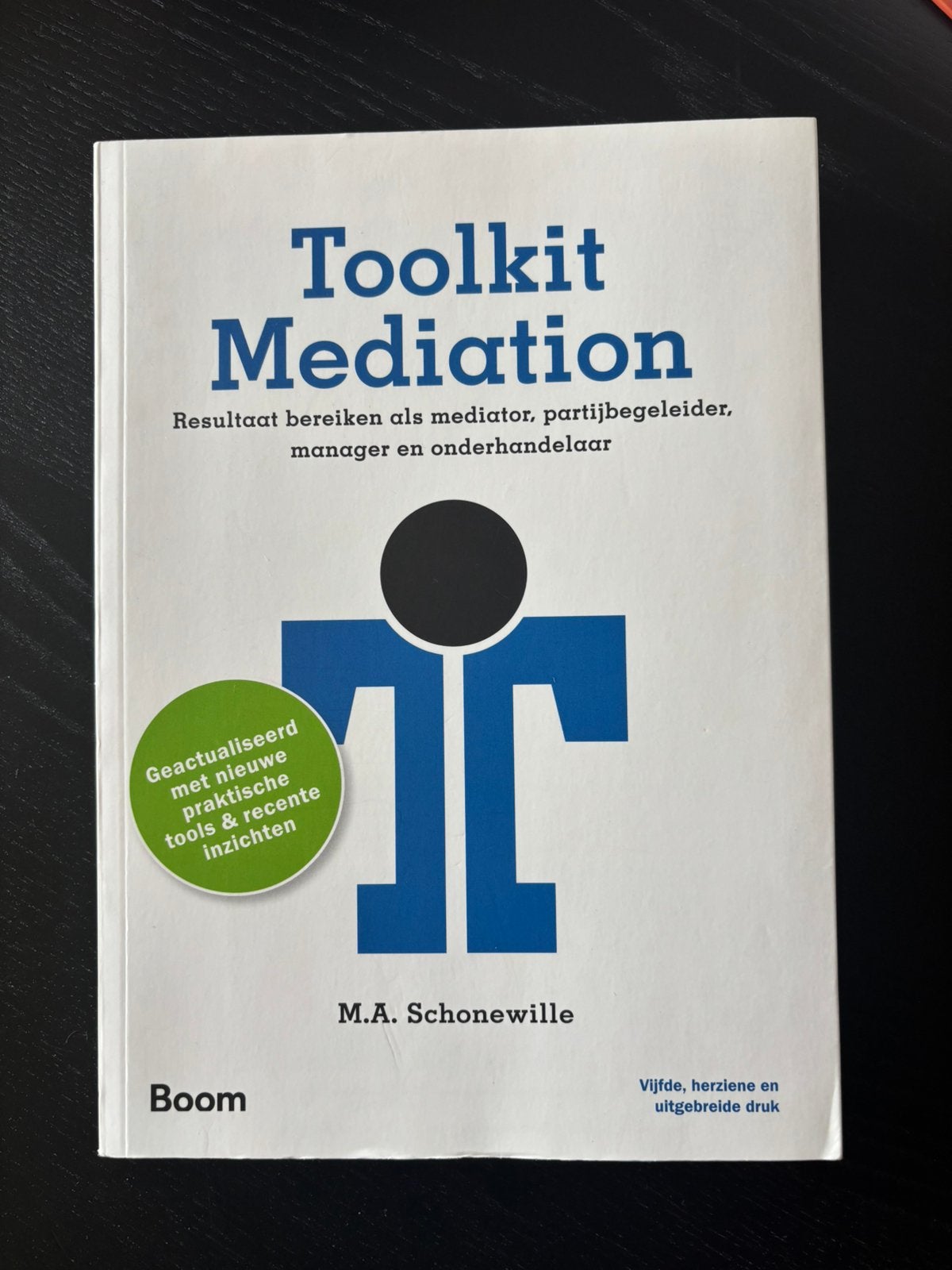 Toolkit Mediation, Boeken, Ophalen of Verzenden, Zo goed als nieuw, Management