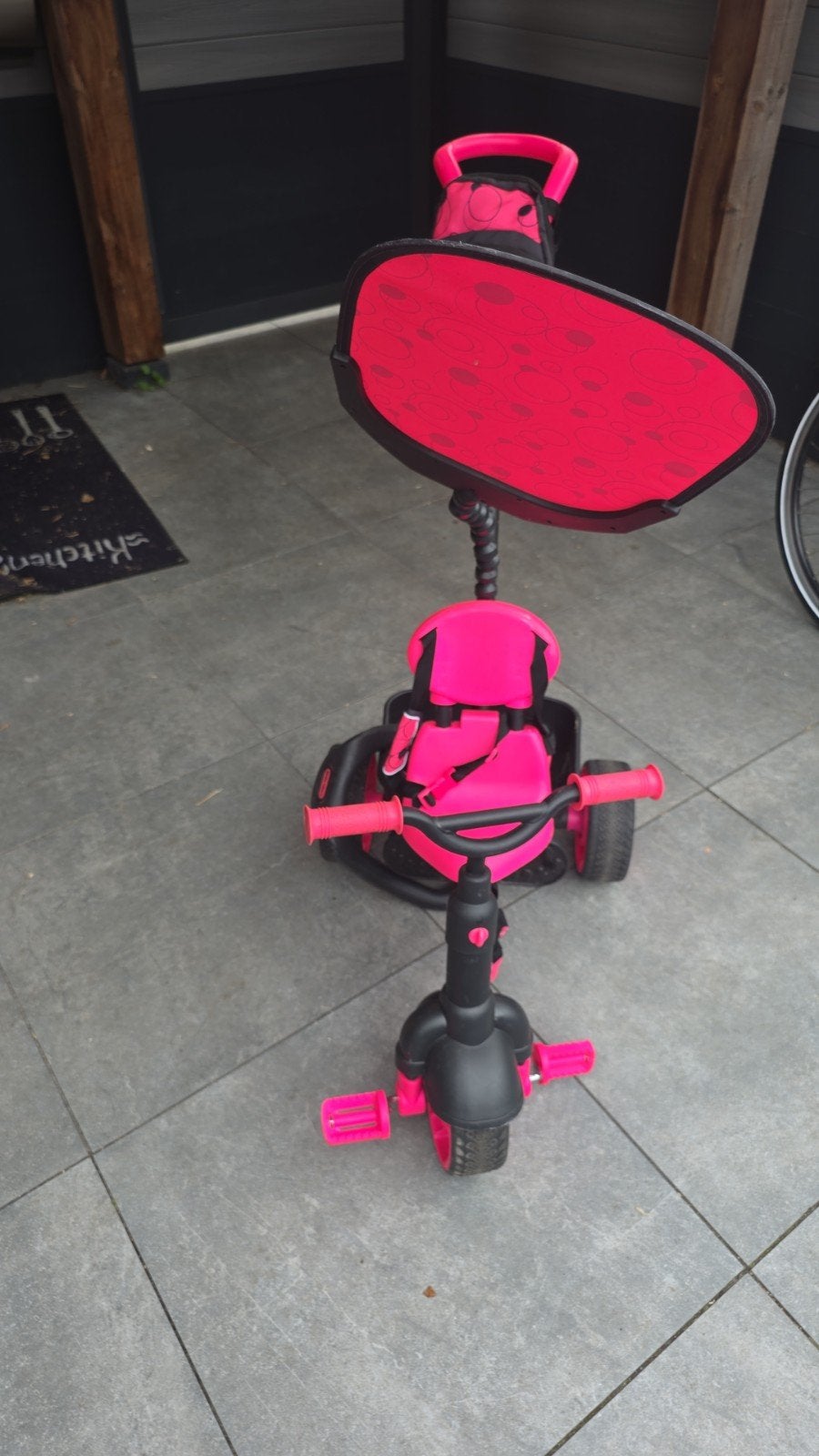 Little Tikes driewieler roze met duwstang en zonnekap, Kinderen en Baby's, Speelgoed | Buiten | Voertuigen en Loopfietsen, Ophalen of Verzenden