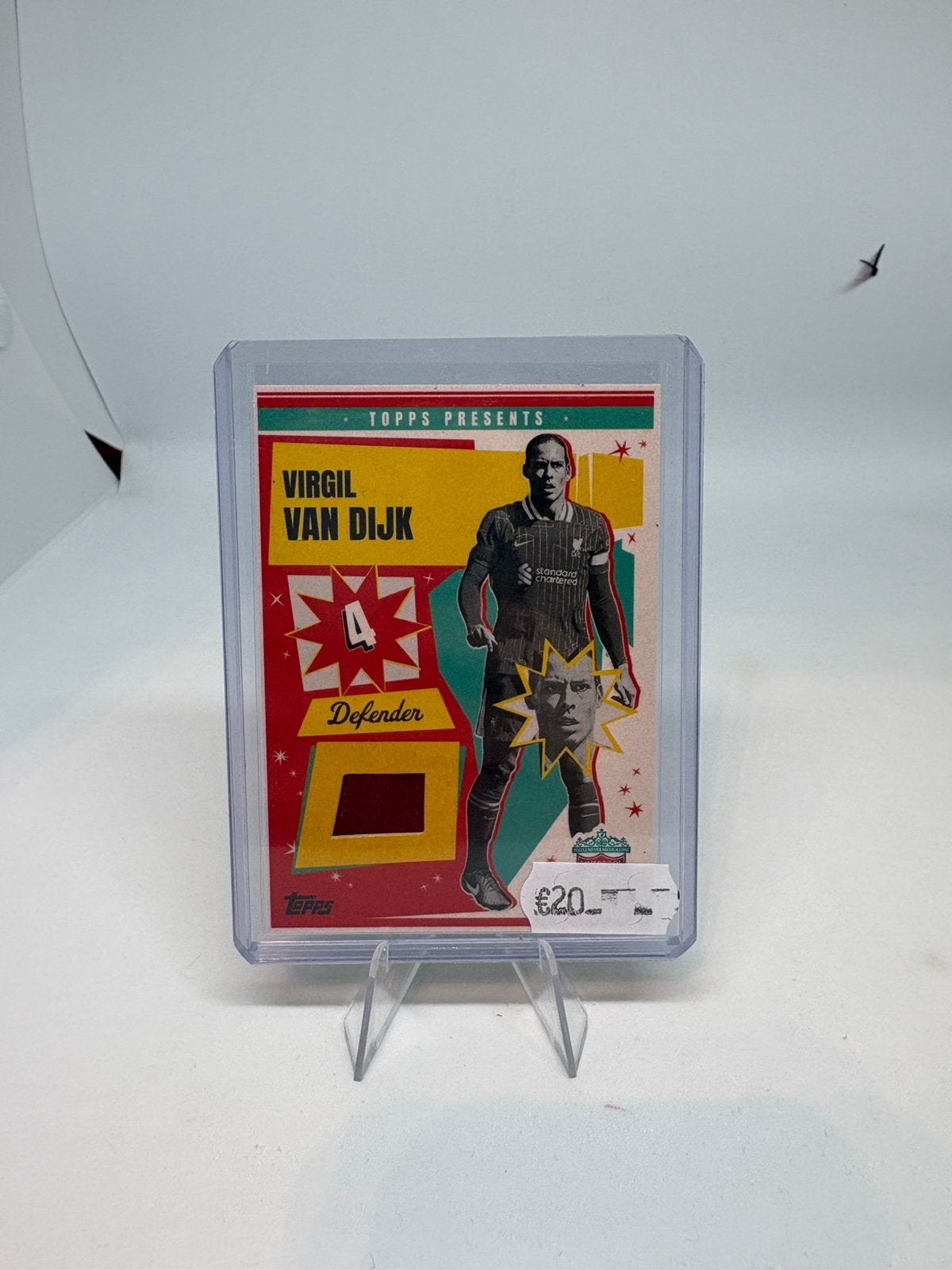 Topps Liverpool Set 2024-25 Vrigil van Dijk Patch, Ophalen of Verzenden, Zo goed als nieuw, Plaatje