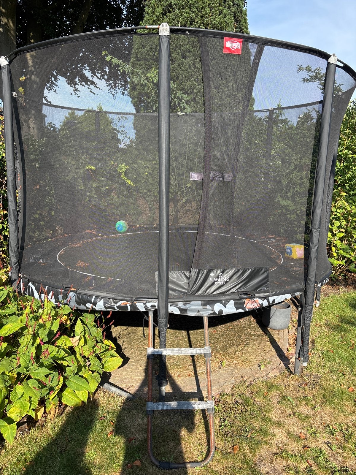 BERG 330 Jumping Styles Trampoline met veiligheidsnet, Ophalen, Gebruikt