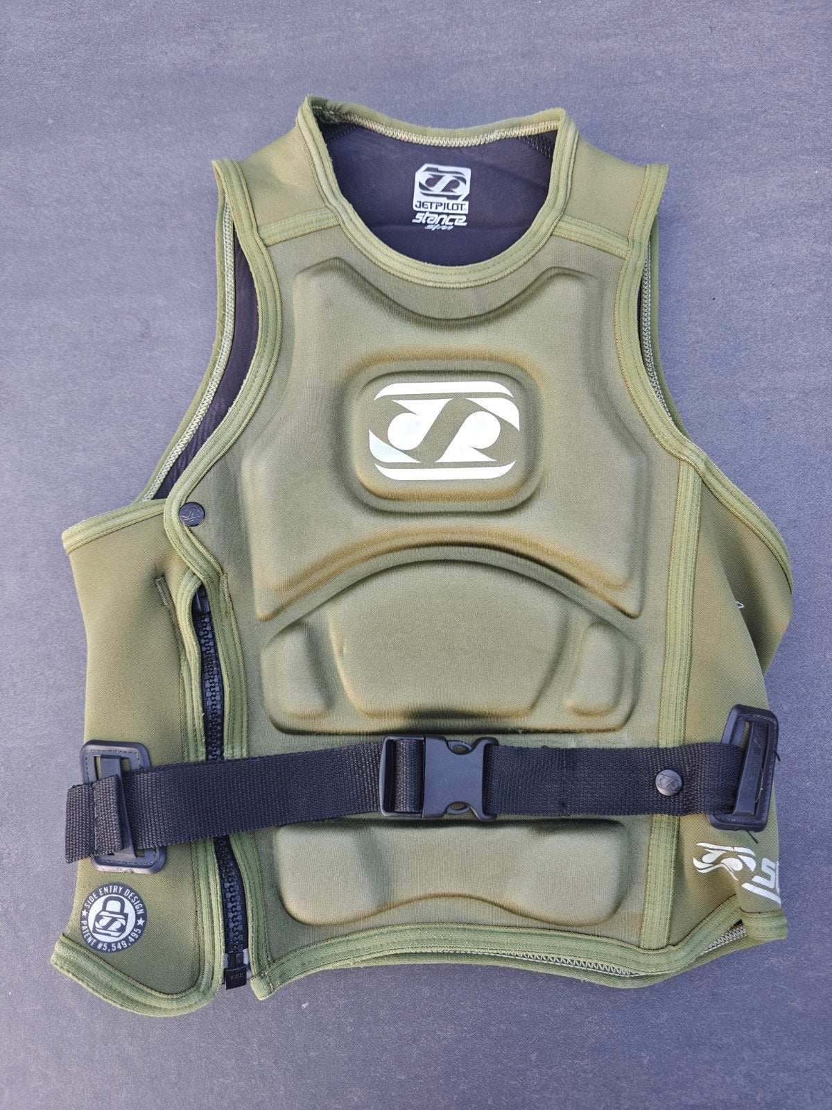 JetPilot Stance Impact Vest - Maat S/M Groen, Watersport en Boten, Watersportkleding, Zo goed als nieuw, Dame of Heer, Reddingsvest of Zwemvest