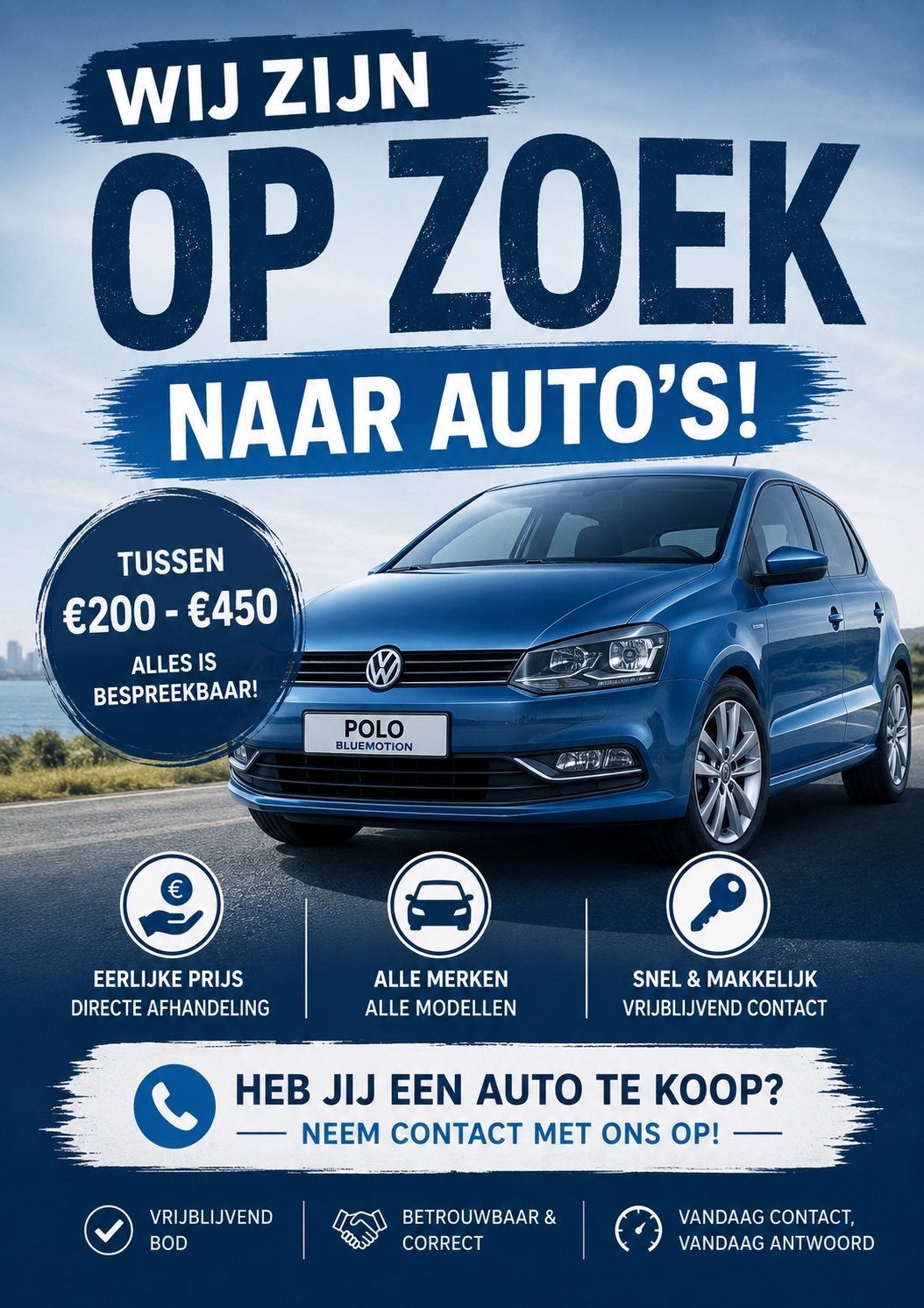Auto inkoop, Ophalen of Verzenden