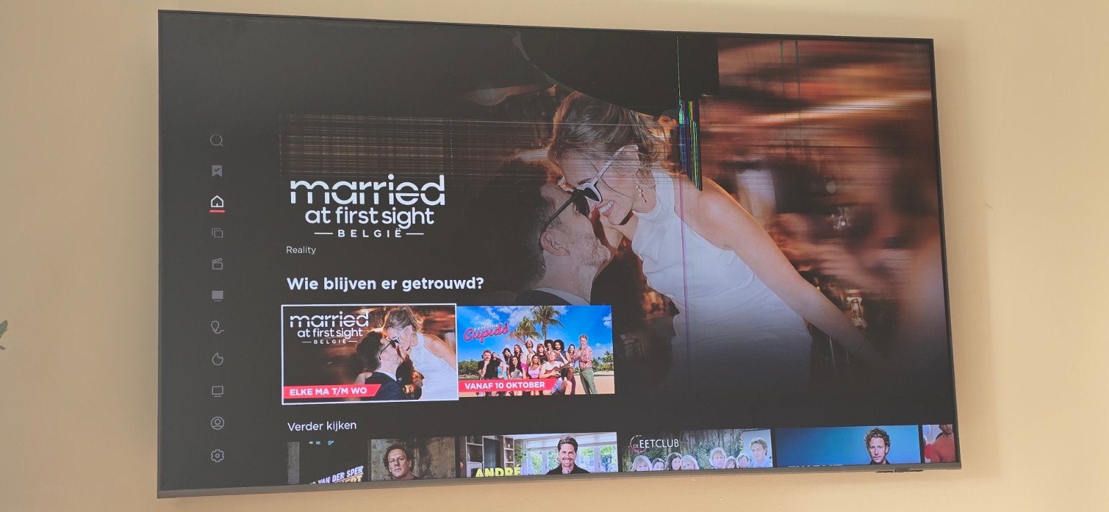 Samsung TV met defect 65Q74B - Voor de handige Harry, Ophalen of Verzenden, Gebruikt, Samsung, Smart TV
