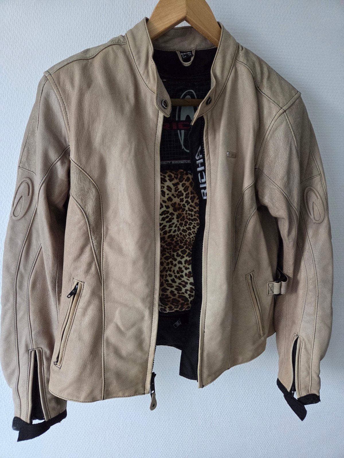 Richa dames motorjas, maat 38-40, getailleerd, met protectie, Jas | leer, Ophalen of Verzenden, Richa, Dames