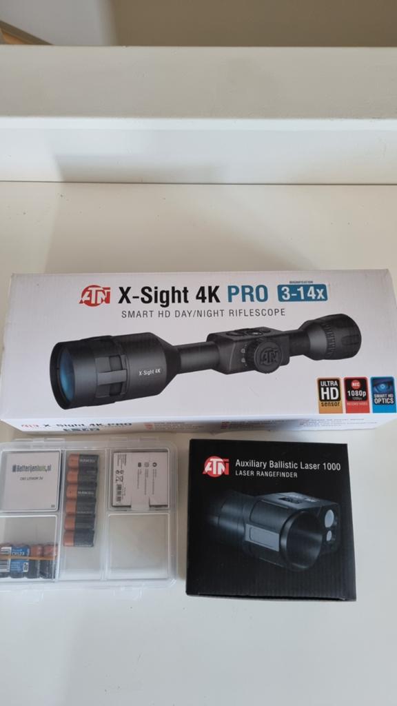 ATN X-Sight 4K PRO, 3-14x dag/nacht kijker, incl. ABL 1000, Ophalen