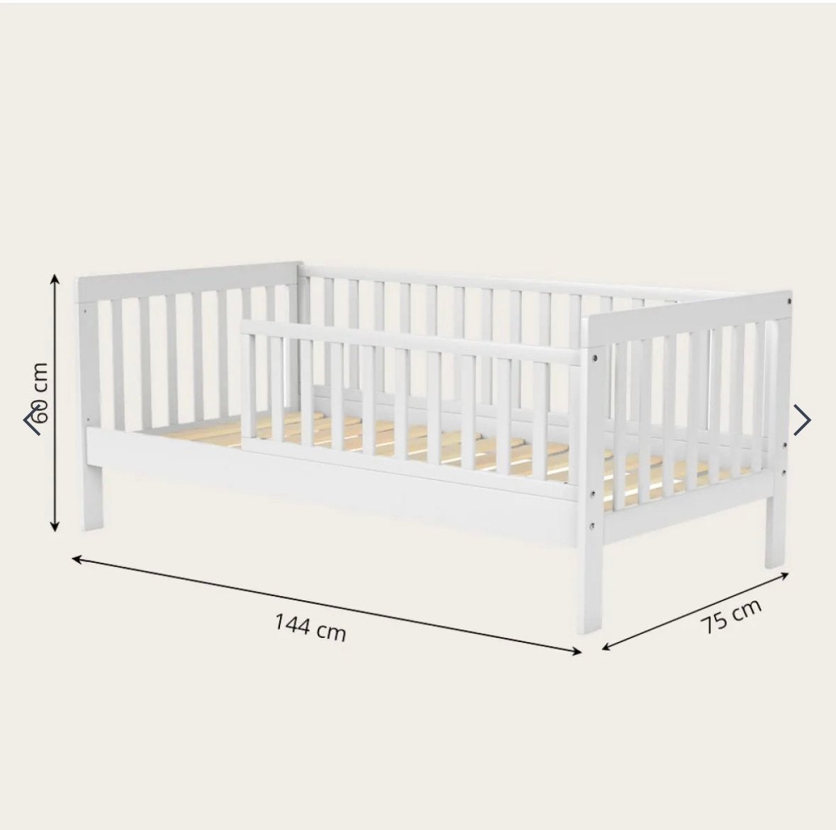 Petite Amelie bed met matras, Ophalen, 70 tot 85 cm, 140 tot 160 cm, Zo goed als nieuw